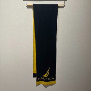Nautica Blue and Yellow Reversible Scarf